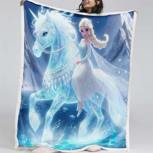 Elsa Die Eiskönigin - Schneeprinzessin 05 Decke - Fleecedecke