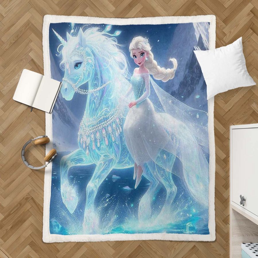Elsa Die Eiskönigin - Schneeprinzessin 05 Decke - Fleecedecke – Bild 3