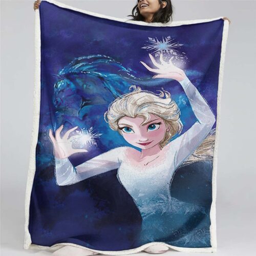 Elsa Die Eiskönigin - Schneeprinzessin 06 Decke - Fleecedecke