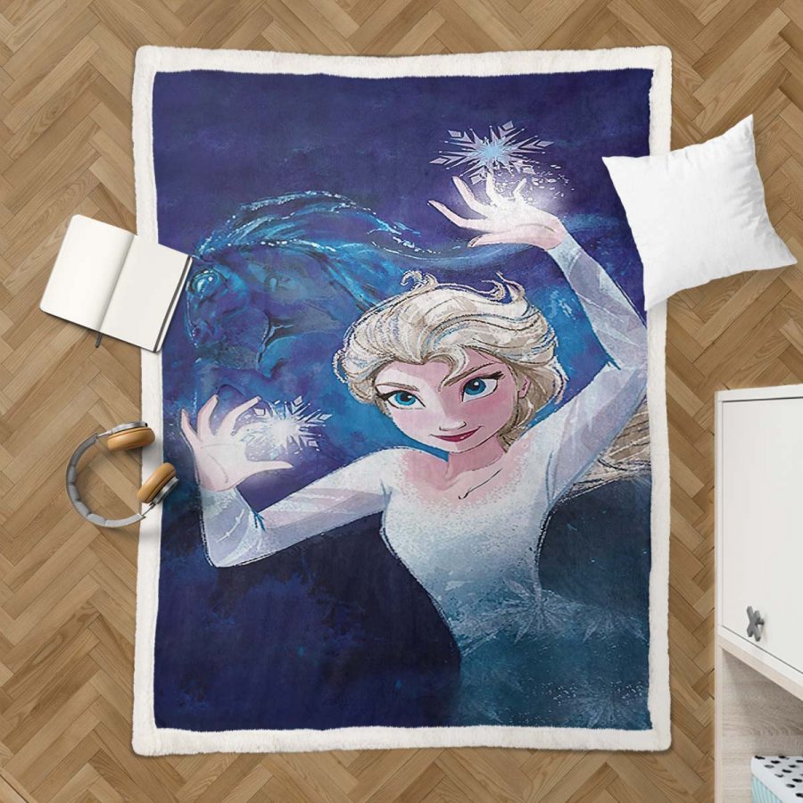 Elsa Die Eiskönigin - Schneeprinzessin 06 Decke - Fleecedecke – Bild 3