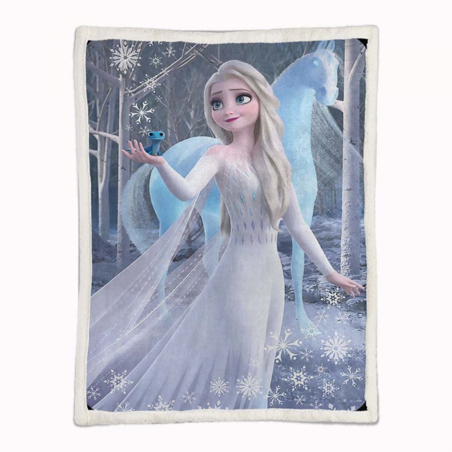 Elsa Die Eiskönigin - Schneeprinzessin 07 Decke - Fleecedecke – Bild 2