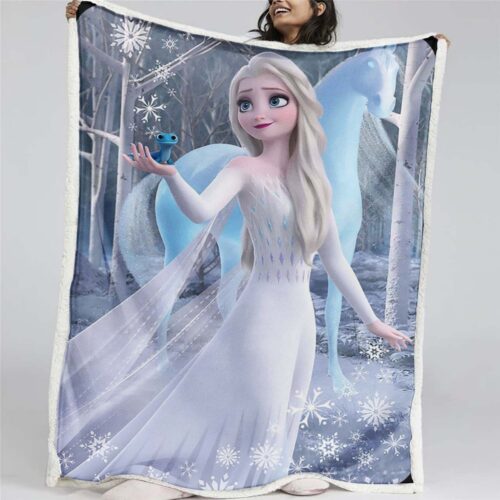 Elsa Die Eiskönigin - Schneeprinzessin 07 Decke - Fleecedecke