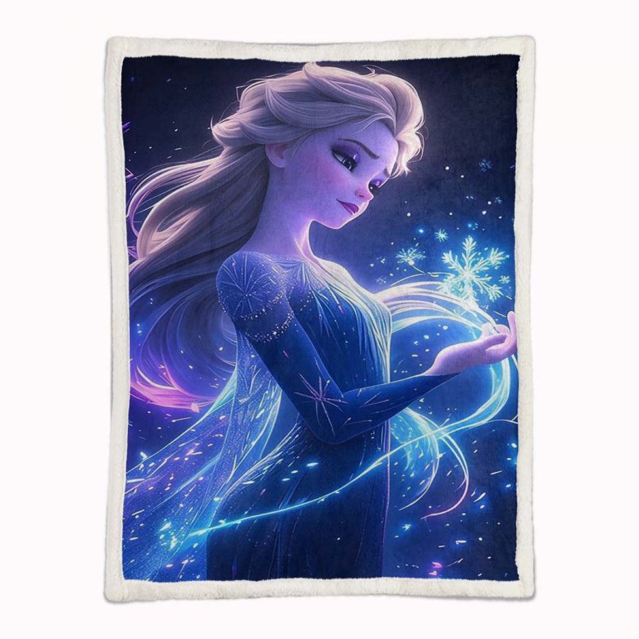 Elsa Die Eiskönigin - Schneeprinzessin 08 Decke - Fleecedecke – Bild 2