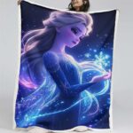 Elsa Die Eiskönigin – Schneeprinzessin 08 Decke – Fleecedecke