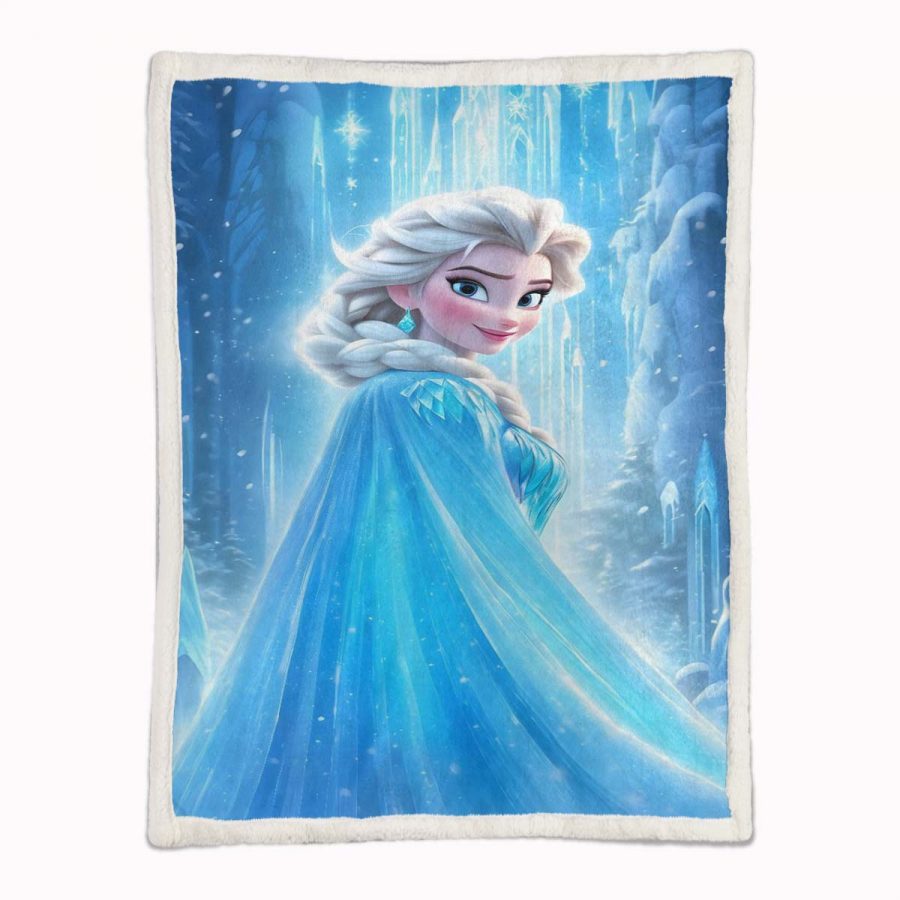 Elsa Die Eiskönigin - Schneeprinzessin 09 Decke - Fleecedecke – Bild 2