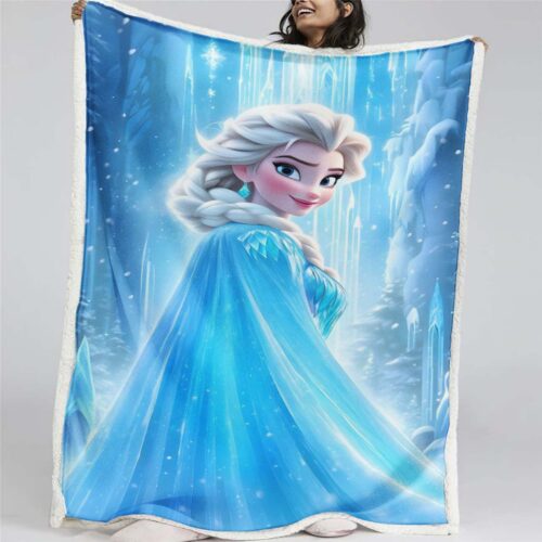 Elsa Die Eiskönigin - Schneeprinzessin 09 Decke - Fleecedecke