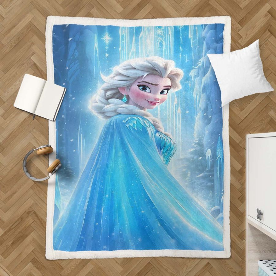Elsa Die Eiskönigin - Schneeprinzessin 09 Decke - Fleecedecke – Bild 3