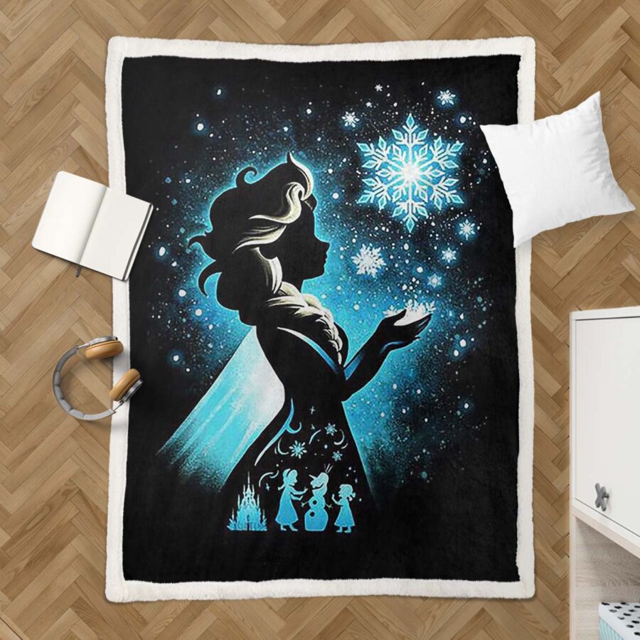 Elsa Die Eiskönigin - Schneeprinzessin 10 Decke - Fleecedecke – Bild 3