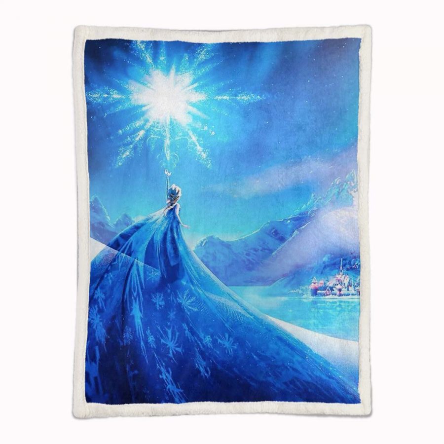 Elsa Die Eiskönigin - Schneeprinzessin 12 Decke - Fleecedecke – Bild 2