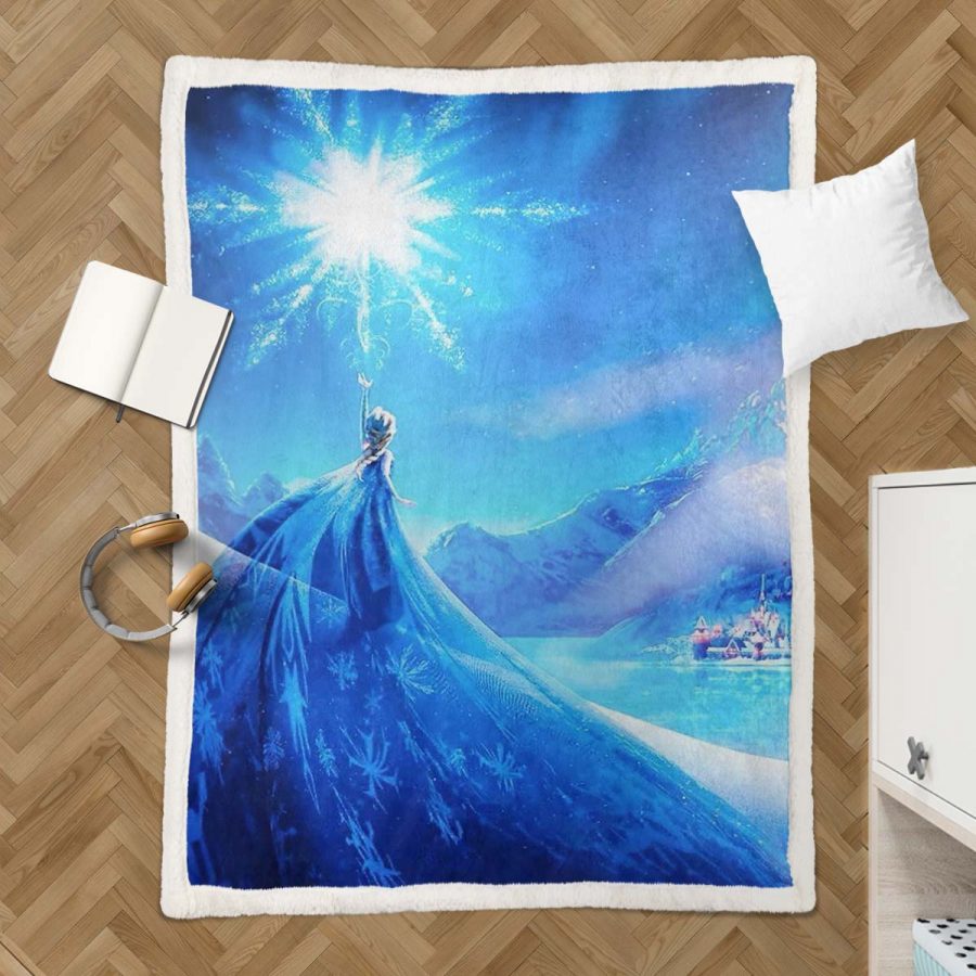 Elsa Die Eiskönigin - Schneeprinzessin 12 Decke - Fleecedecke – Bild 3