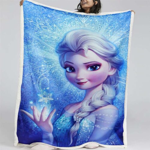 Elsa Die Eiskönigin - Schneeprinzessin 13 Decke - Fleecedecke