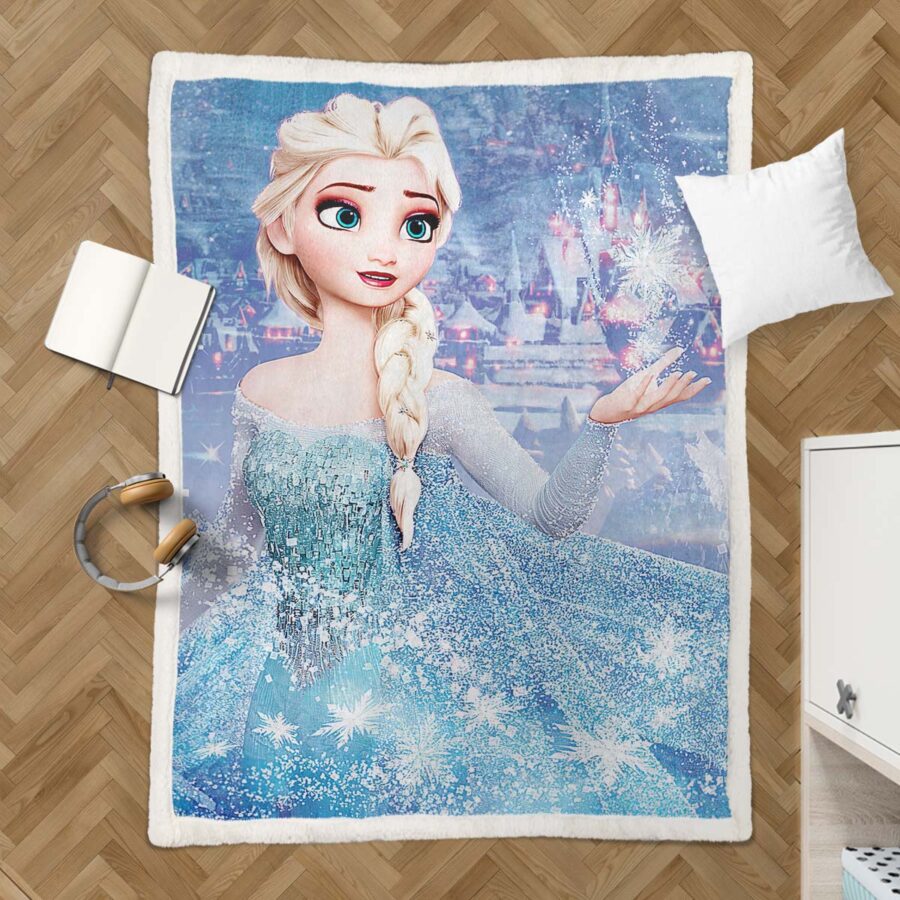 Elsa Die Eiskönigin - Schneeprinzessin 14 Decke - Fleecedecke – Bild 3
