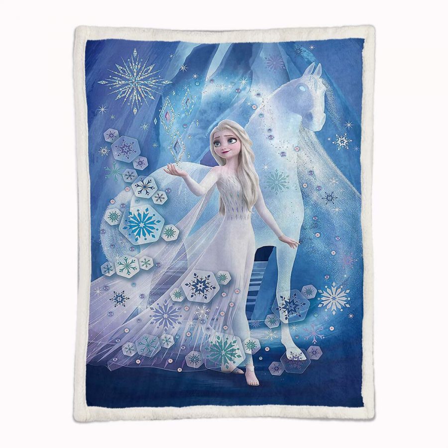 Elsa Die Eiskönigin - Schneeprinzessin 15 Decke - Fleecedecke – Bild 2