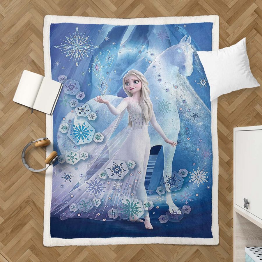 Elsa Die Eiskönigin - Schneeprinzessin 15 Decke - Fleecedecke – Bild 3