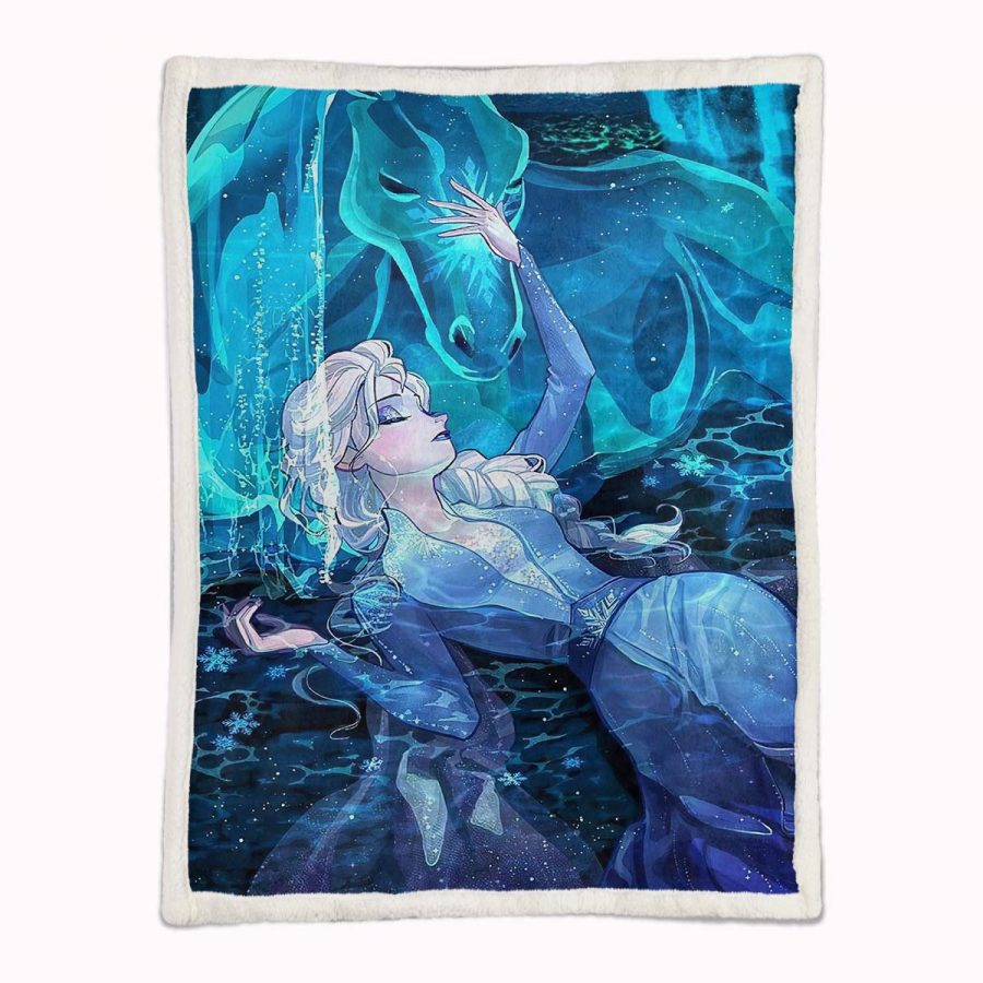 Elsa Die Eiskönigin - Schneeprinzessin 18 Decke - Fleecedecke – Bild 2