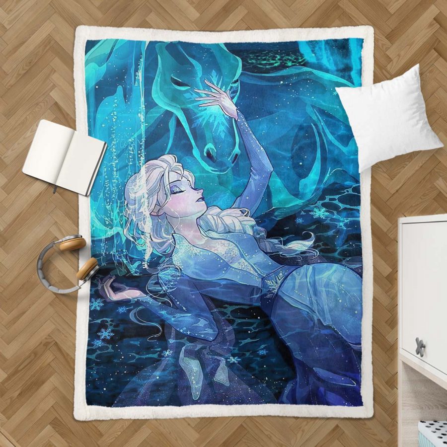 Elsa Die Eiskönigin - Schneeprinzessin 18 Decke - Fleecedecke – Bild 3