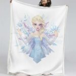 Elsa Die Eiskönigin – Schneeprinzessin 19 Decke – Fleecedecke