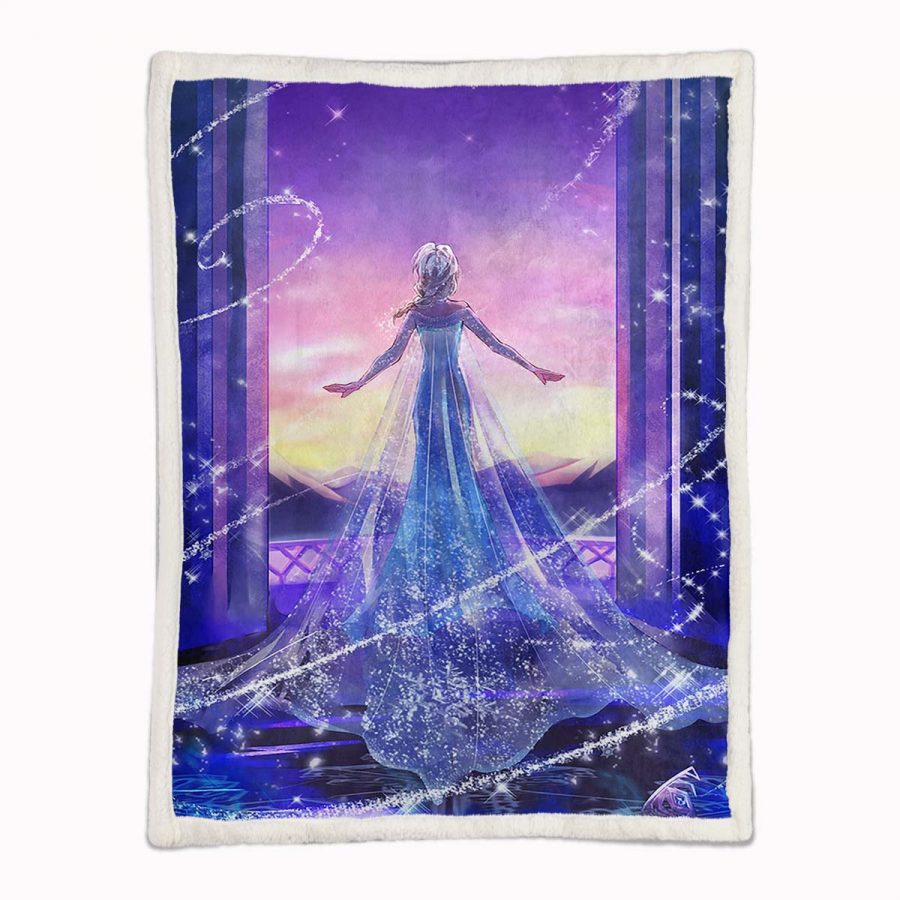 Elsa Die Eiskönigin - Schneeprinzessin 21 Decke - Fleecedecke – Bild 2