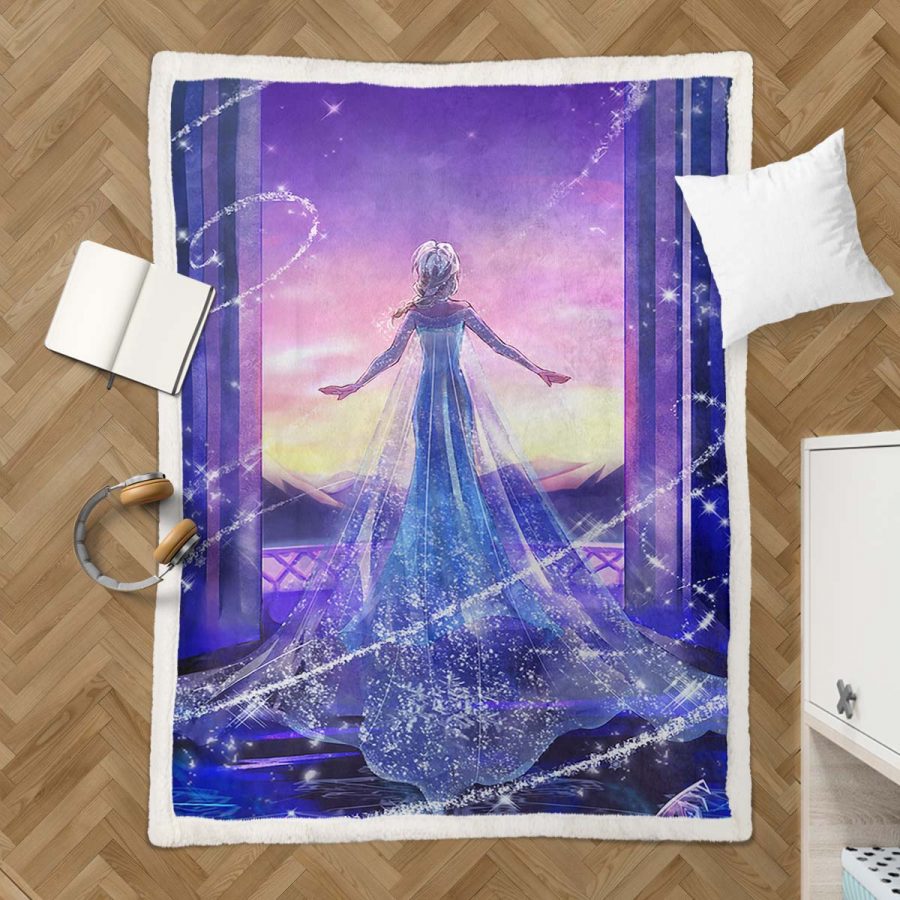 Elsa Die Eiskönigin - Schneeprinzessin 21 Decke - Fleecedecke – Bild 3