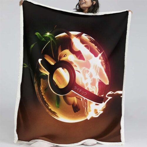 Evolution Pokeball Pokemon 2 Decke - Fleecedecke
