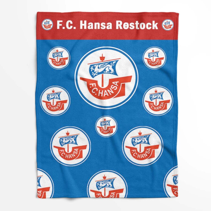 FC Hansa Rostock HAN 07 Fleecedecke - Decke – Bild 2