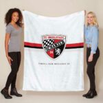 FC Ingolstadt 04 weißer Hintergrund Fleecedecke – Decke