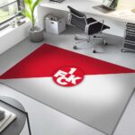 FC Kaiserslautern 1FCK rot-weiß Teppich