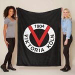 FC Viktoria Köln VIK schwarzer Hintergrund Fleecedecke – Decke