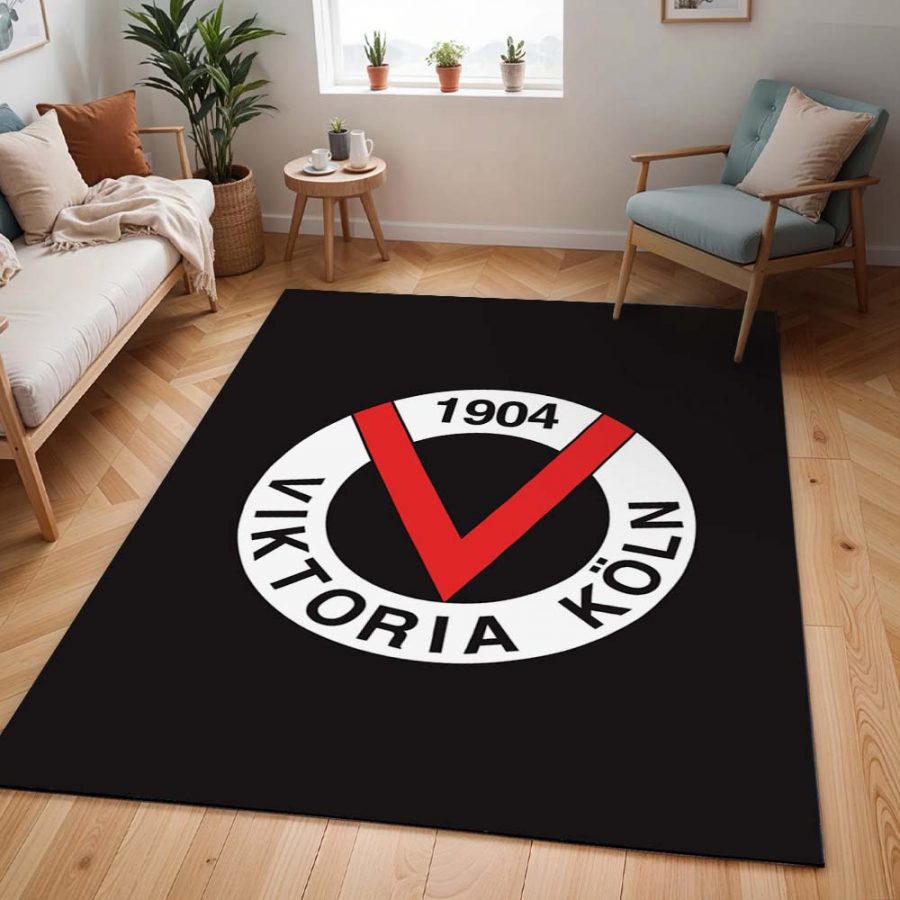 FC Viktoria Köln VIK schwarzer Hintergrund Teppich – Bild 2
