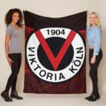 FC Viktoria Köln VIK Spielfeldhintergrund Fleecedecke – Decke