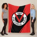 FC Viktoria Köln VIK roter Hintergrund 01 Fleecedecke – Decke