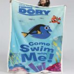 Findet Dorie, komm, schwimm mit mir Decke – Fleecedecke