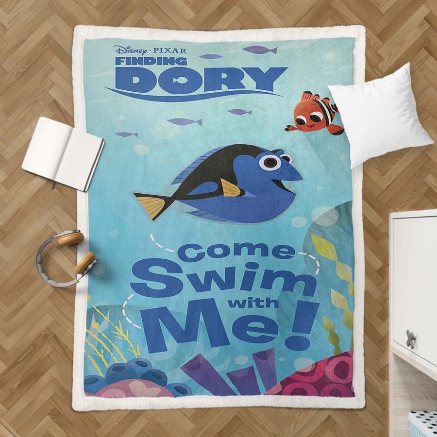 Findet Dorie, komm, schwimm mit mir Decke - Fleecedecke – Bild 3