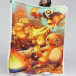Feuer-Pokémon Glumanda Decke – Fleecedecke