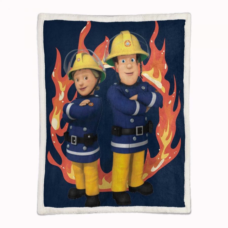 Feuerwehrmann Sam Charaktere 03 Decke - Fleecedecke – Bild 2