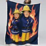 Feuerwehrmann Sam Charaktere 03 Decke – Fleecedecke