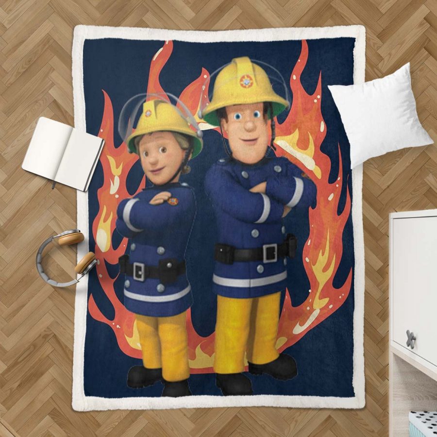 Feuerwehrmann Sam Charaktere 03 Decke - Fleecedecke – Bild 3