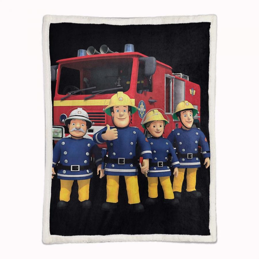 Feuerwehrmann Sam Charaktere 04 Decke - Fleecedecke – Bild 2