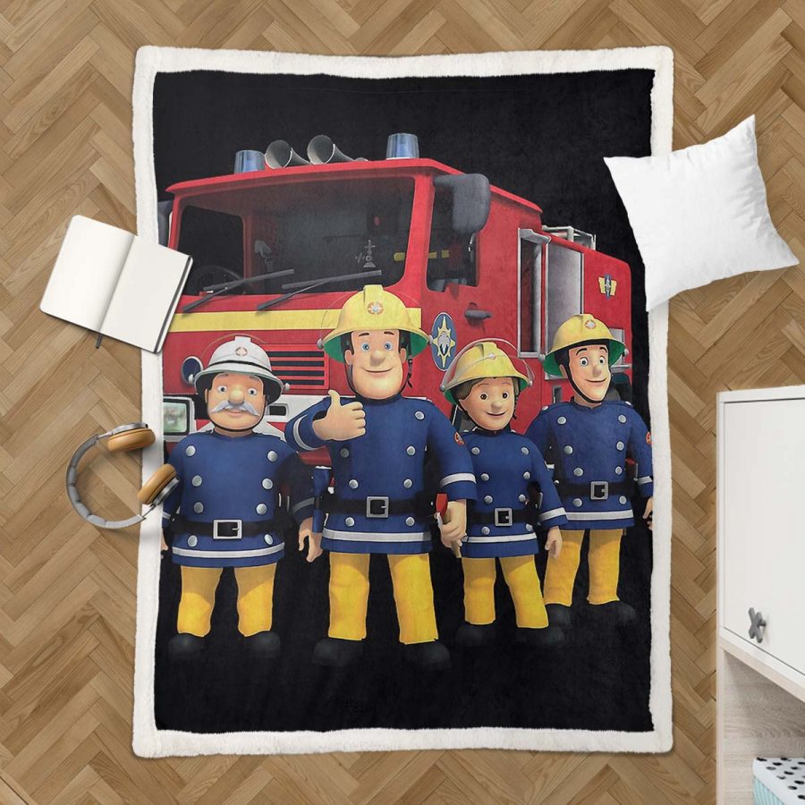 Feuerwehrmann Sam Charaktere 04 Decke - Fleecedecke – Bild 3