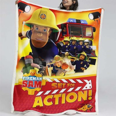 Feuerwehrmann Sam Charaktere 10 Decke - Fleecedecke