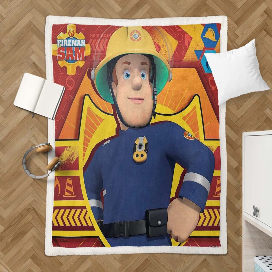 Feuerwehrmann Sam Charaktere 14 Decke - Fleecedecke – Bild 3