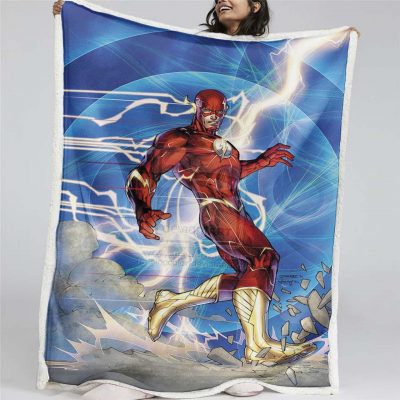 Flash-DC-Comics 01 Decke - Fleecedecke