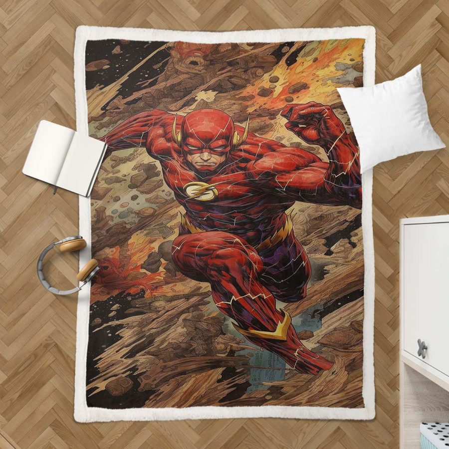 Flash-DC-Comics 03 Decke - Fleecedecke – Bild 3