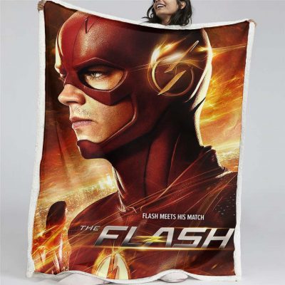 Flash-DC-Comics 04 Decke - Fleecedecke