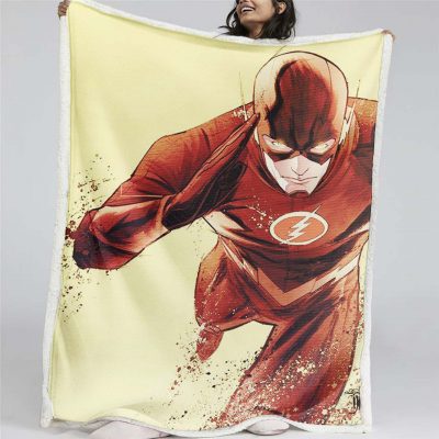 Flash-DC-Comics 05 Decke - Fleecedecke