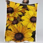 Florale Teppiche Blumen 02 Decke – Fleecedecke