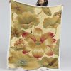 Blumenteppiche Lotus Decke - Fleecedecke