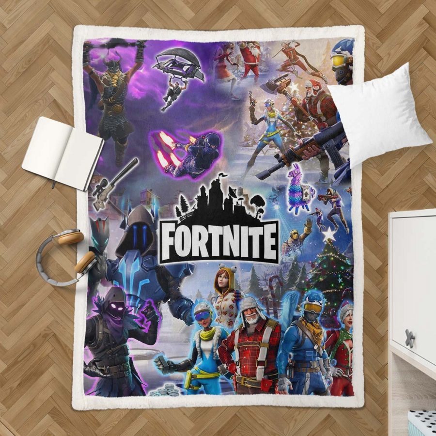 Fortnite Alle Charaktere 01 Decke - Fleecedecke – Bild 3