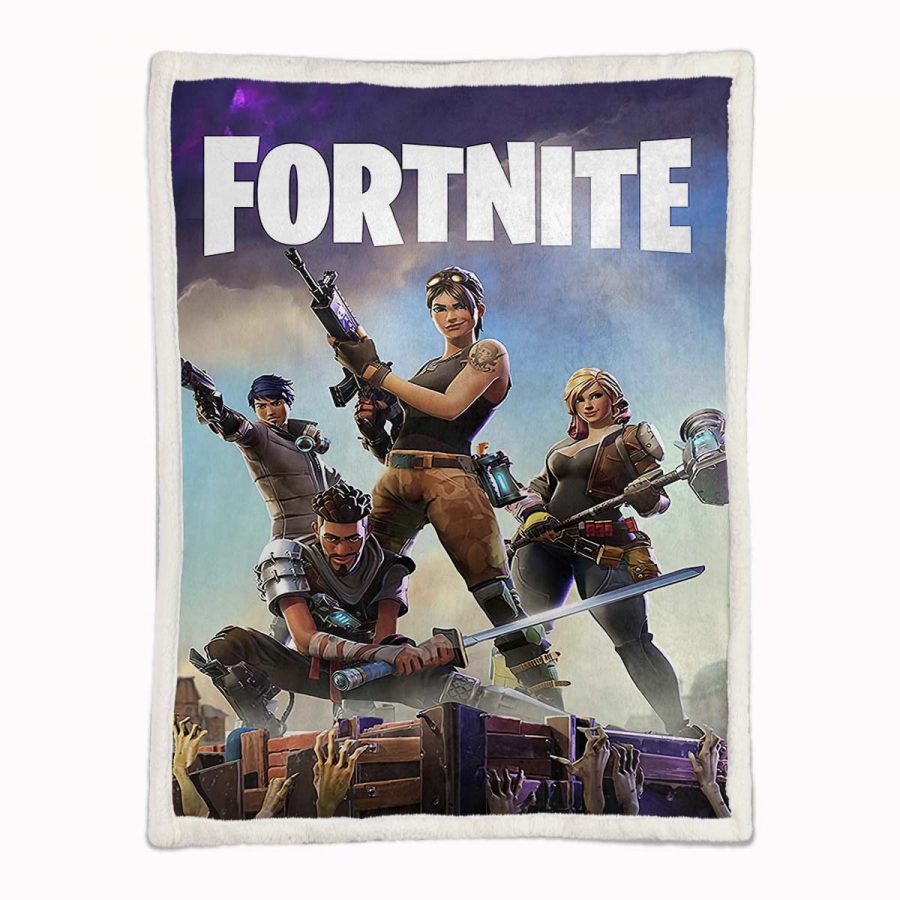 Fortnite Alle Charaktere 02 Decke - Fleecedecke – Bild 2