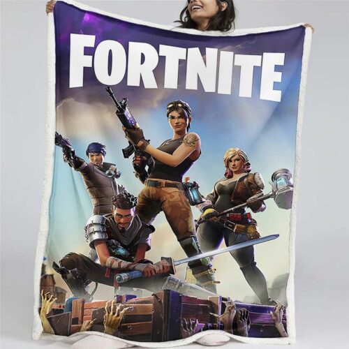 Fortnite Alle Charaktere 02 Decke - Fleecedecke